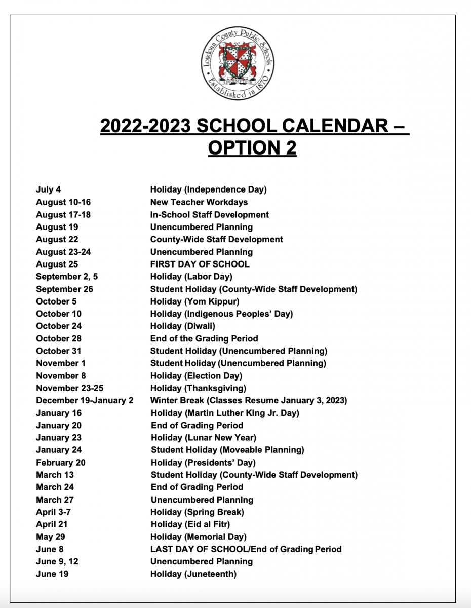 Loudoun County School Spring Break 2024 caria madeline