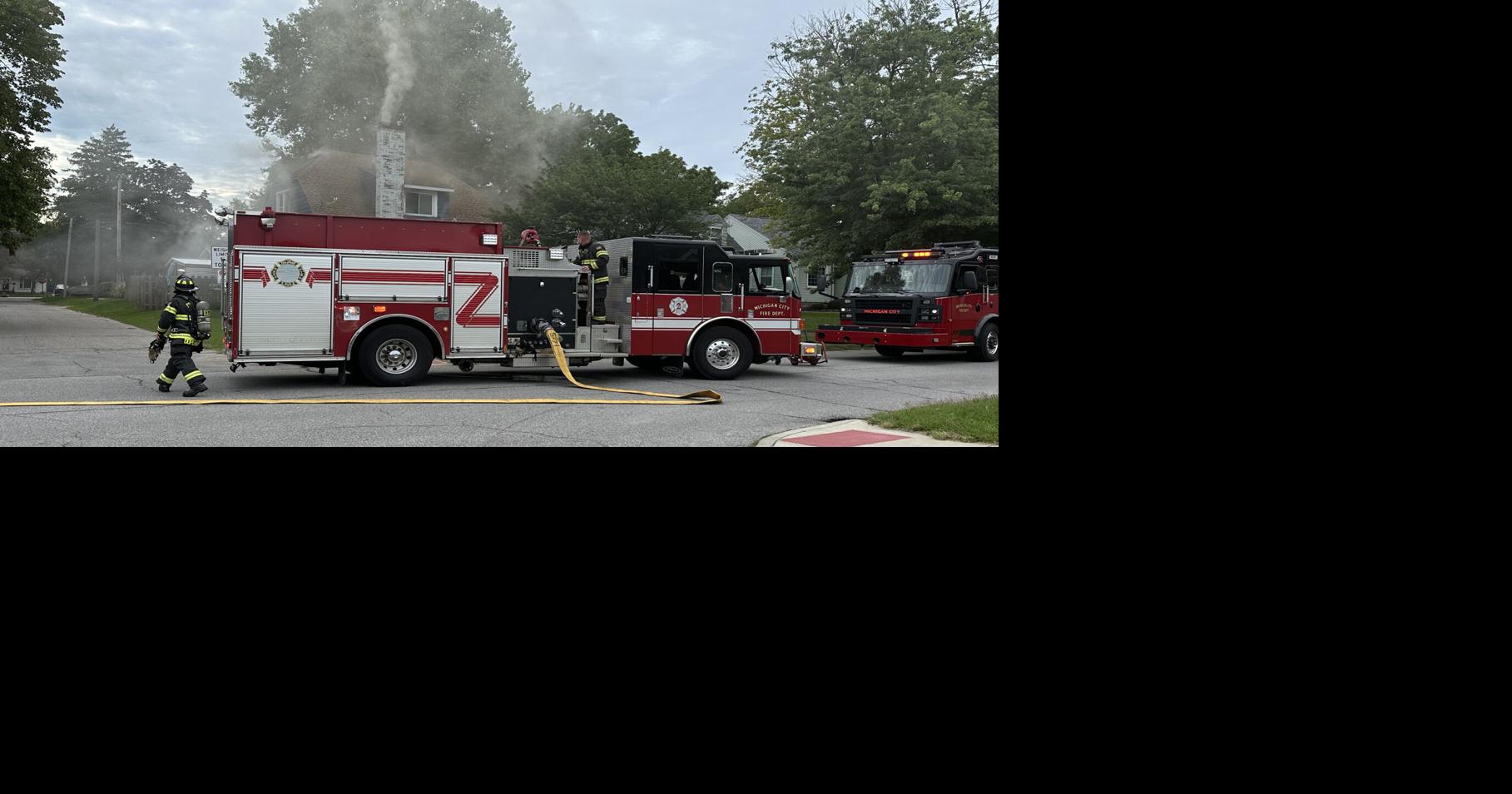 Michigan City firefighters battle smoky house blaze | Local News ...