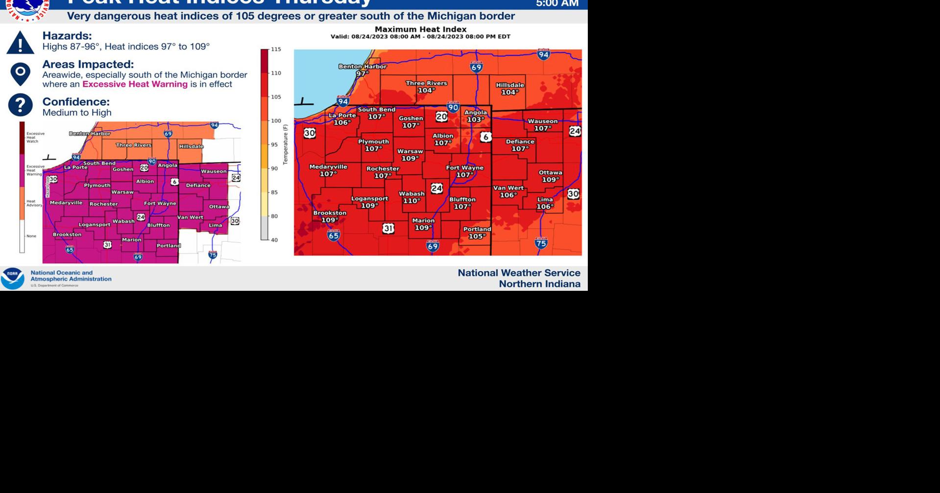 'Searing heat' and 'brutal humidity' expected across Northwest Indiana ...