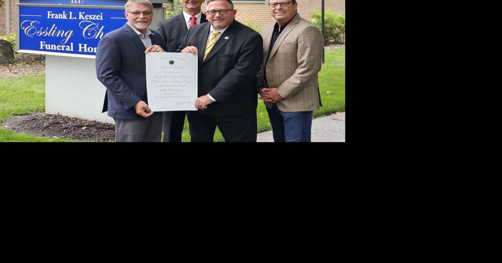 La Porte funeral home honored for 65 years of serving the community