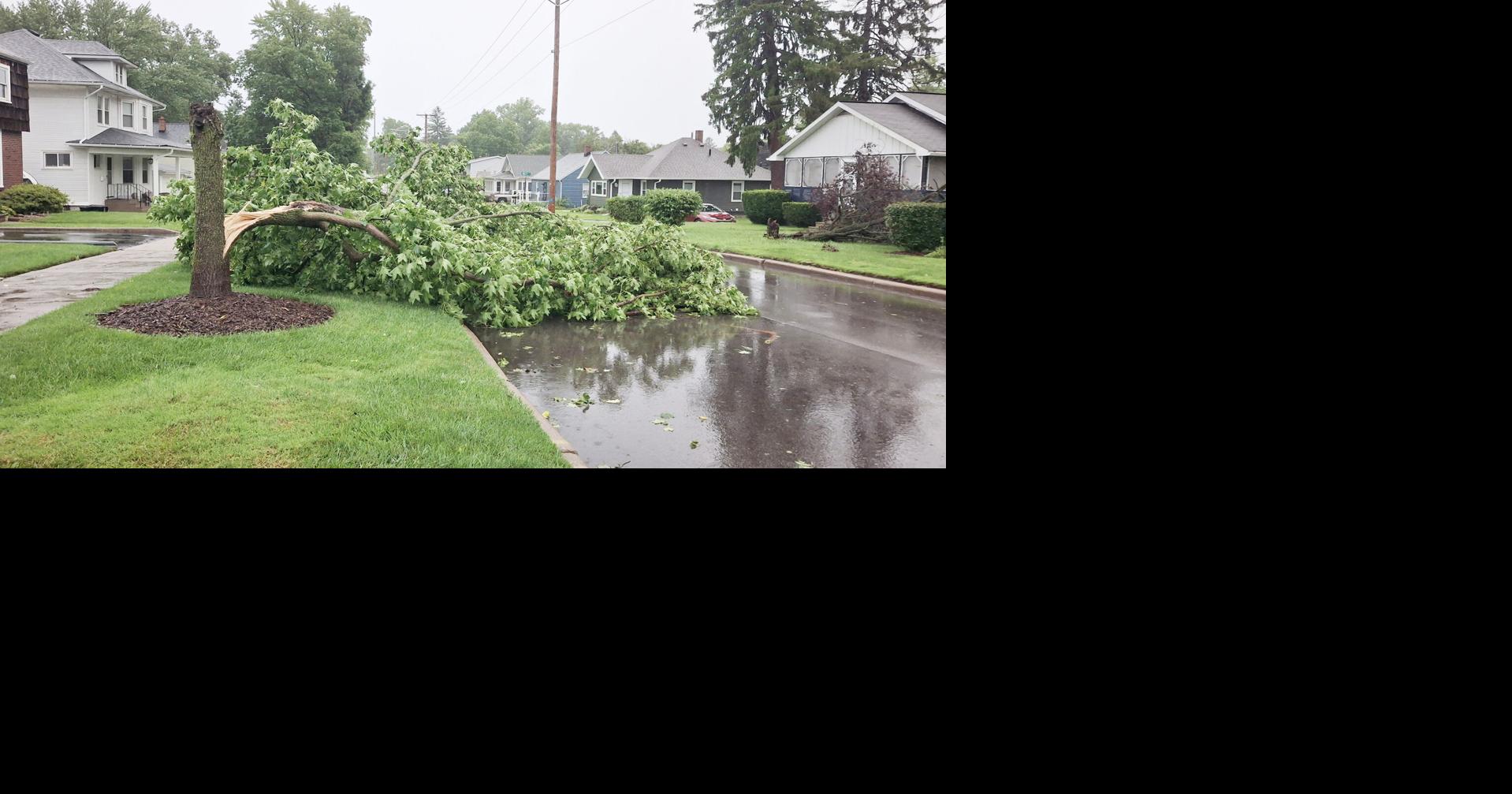 Damaging winds and storms hit La Porte