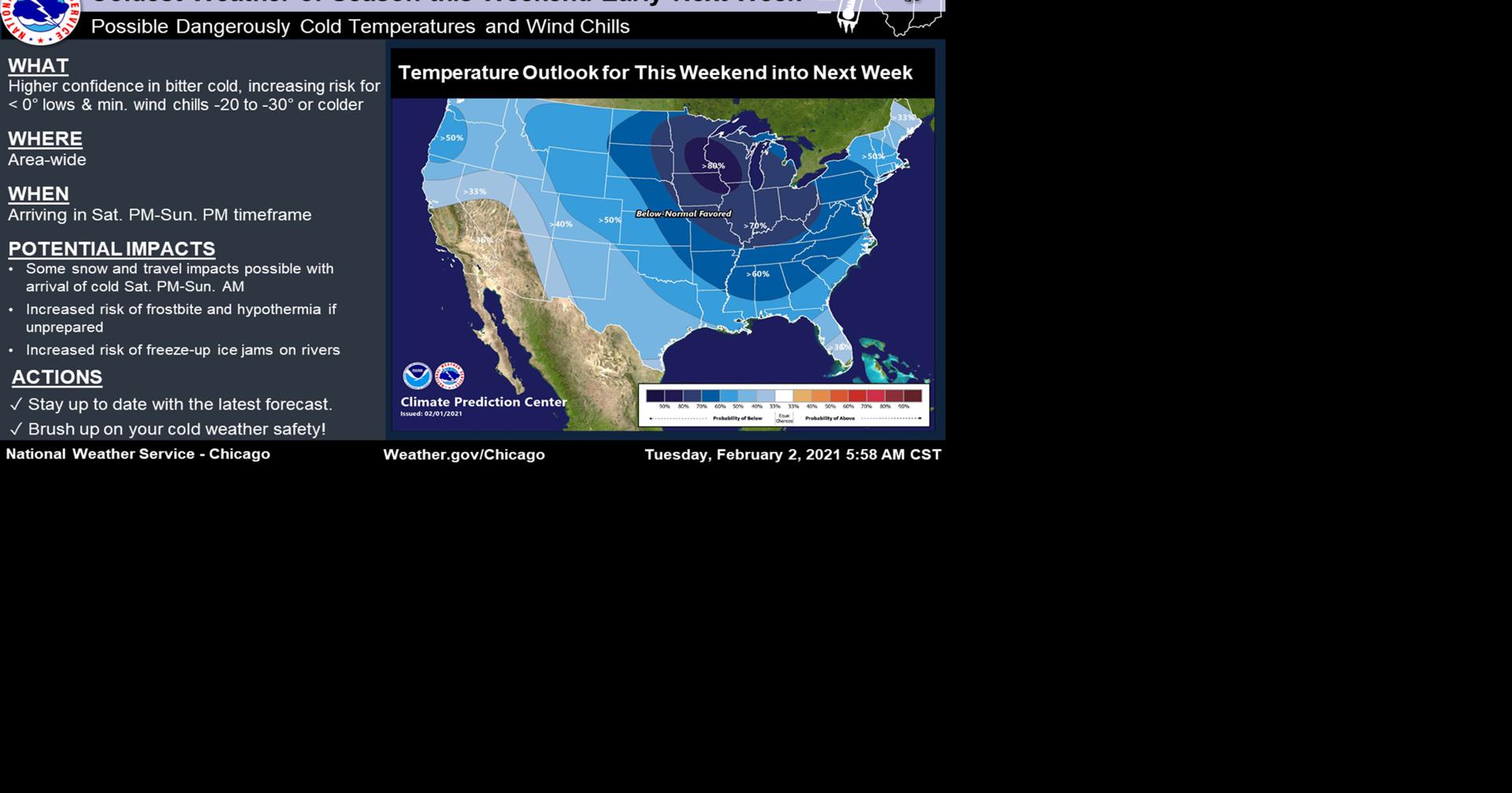 Coldest weather in two years on tap for Northwest Indiana this weekend Local News