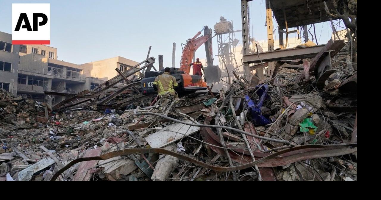 Scene in Tehran as buildings reduced to rubble after Israel and US ...