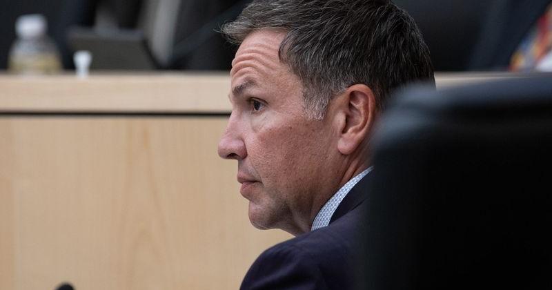 City Manager Peter Zanoni listens to public comment during a City Council meeting on July 16, 2024.