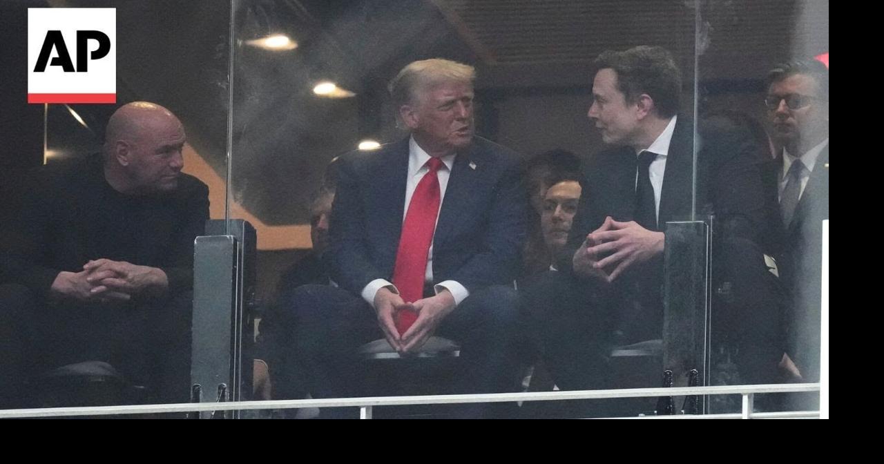 Elon Musk spotted sitting with Trump at Charlie Kirk memorial in Arizona