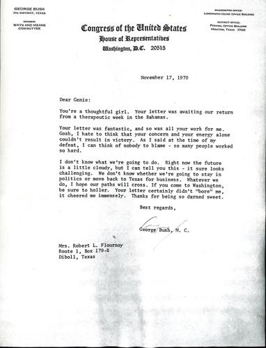 Letter from Bush