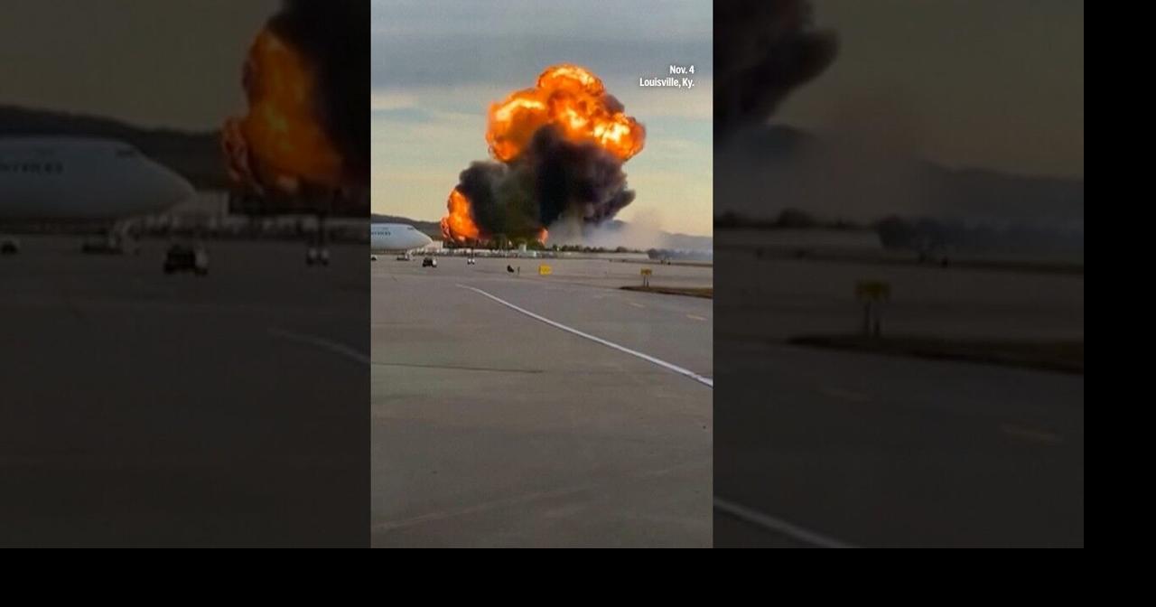 UPS cargo plane explodes on takeoff at Louisville | Ap Video ...