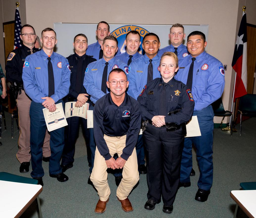 Eight police academy cadets graduate from Angelina College Lo