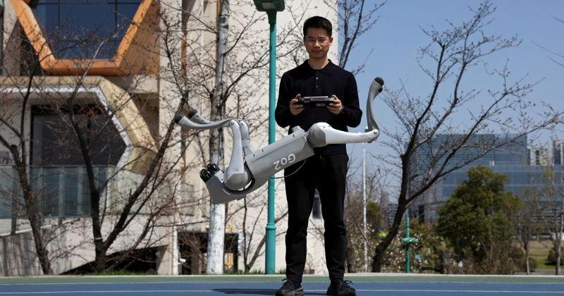 FILE PHOTO: Unitree robot dog in Hangzhou