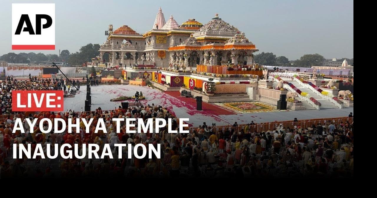 Ayodhya LIVE: Inauguration of the temple for the Hindu god Ram in India