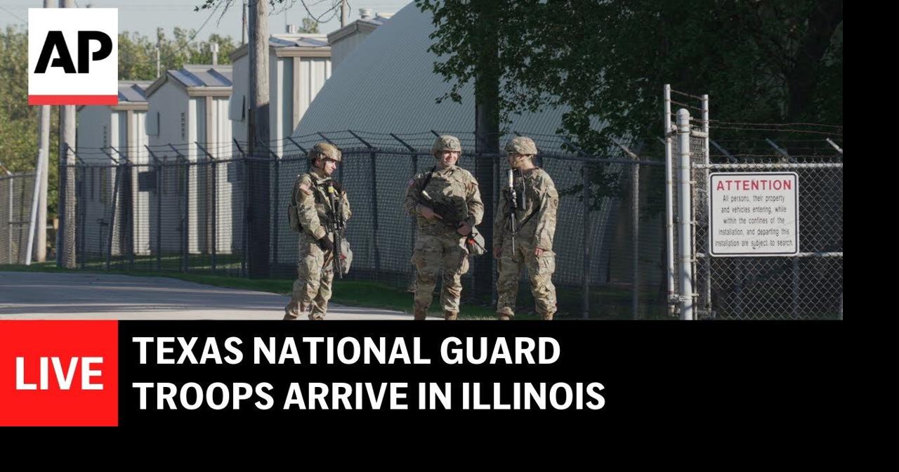 LIVE: Texas National Guard troops arrive in Illinois | Ap Video ...