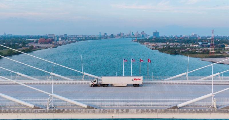 Gordie Howe International Bridge connecting Canada and the US