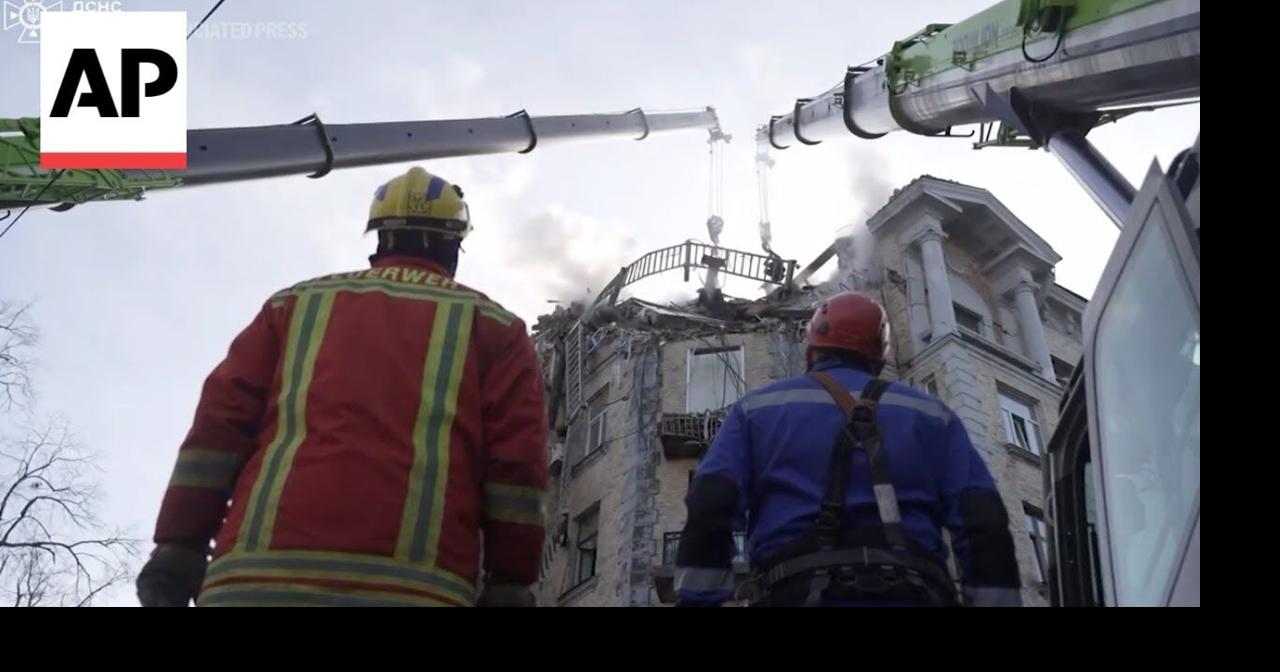 Rescuers work in Kyiv, where authorities reported Russian strikes the day before | Ap Video | lufkindailynews.com