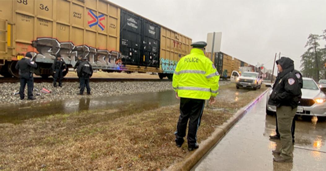 Emergency personnel responding to call about man being hit by train ...