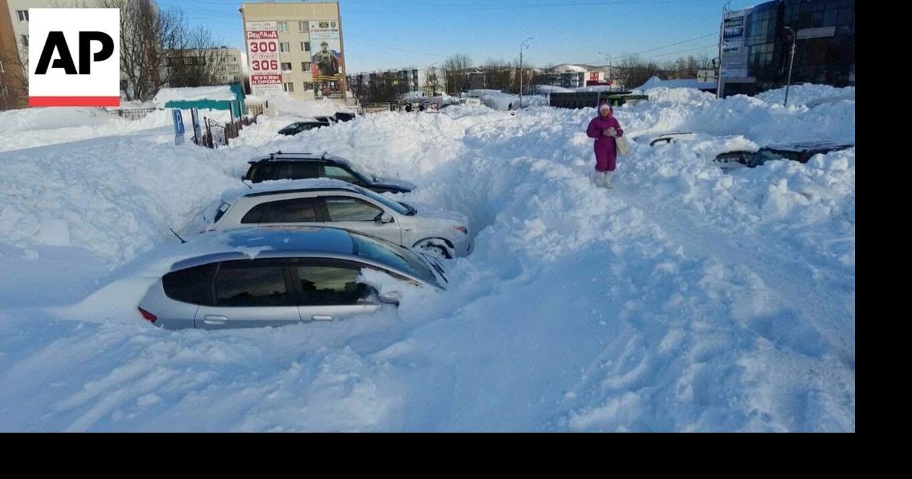 Russia's far-east hit by record snowfall dubbed 'snow apocalypse' | Ap ...