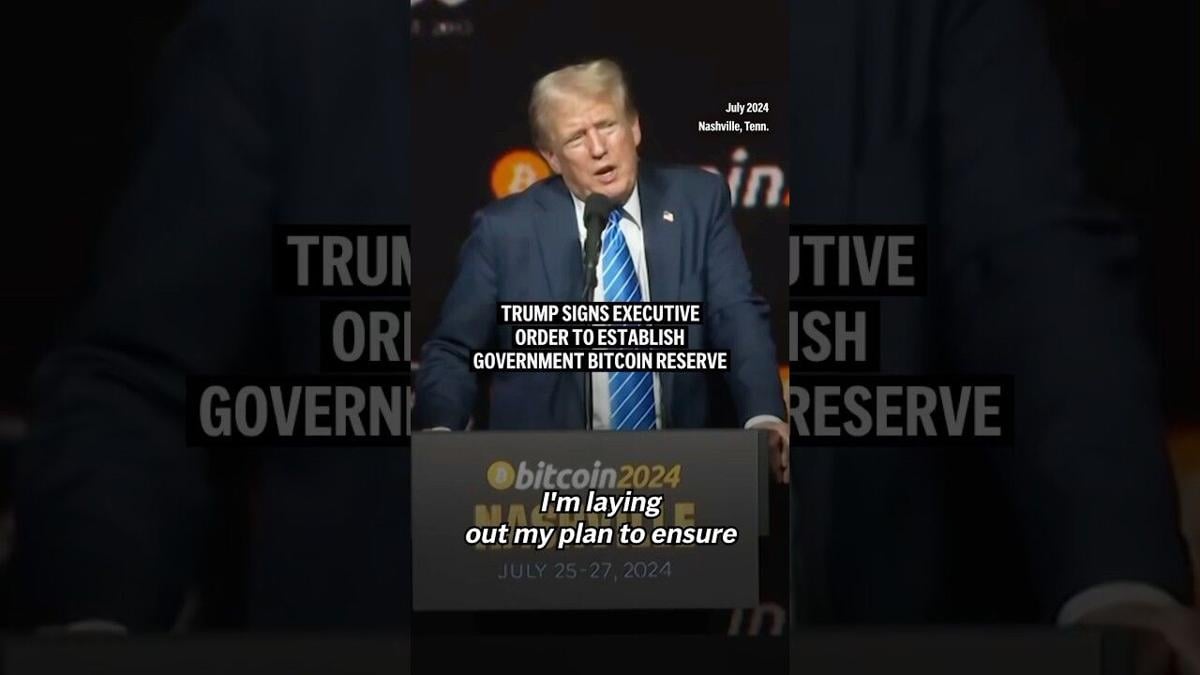 Trump signs executive order to establish government bitcoin reserve