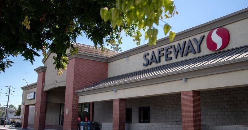 A Safeway supermarket is pictured in located in Stockton, California on Jul. 24, 2025.