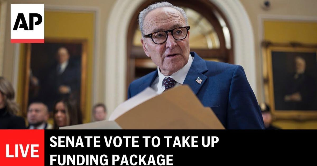 LIVE: Senate vote to take up funding package as partial government ...