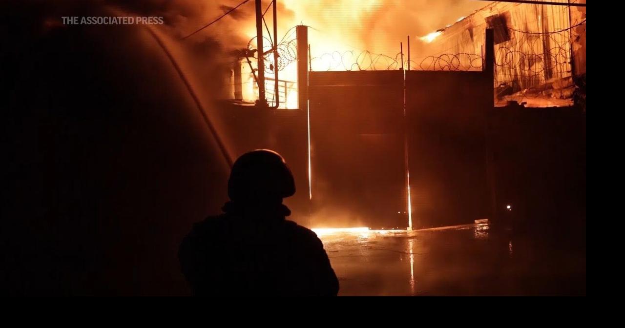Fire engulfs buildings in industrial area of Kharkiv after Russian drone strike | Ap Video | lufkindailynews.com