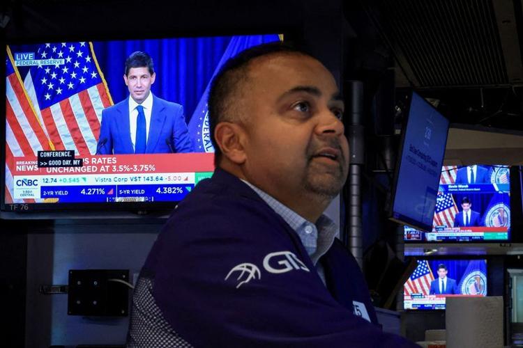 Wall Street ends lower after Fed Chair Warsh reaffirms inflation fight