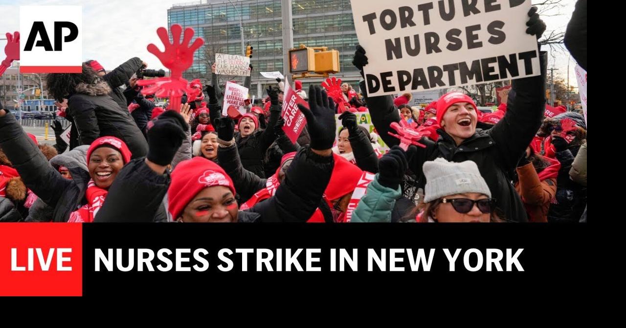LIVE: Nurses strike in New York | Ap Video | lufkindailynews.com