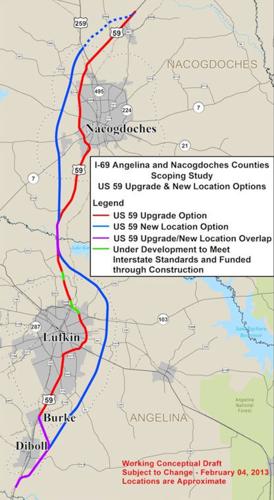 I 69 Route Map Panel To Discuss I-69 Recommendations | Local & State | Lufkindailynews.com