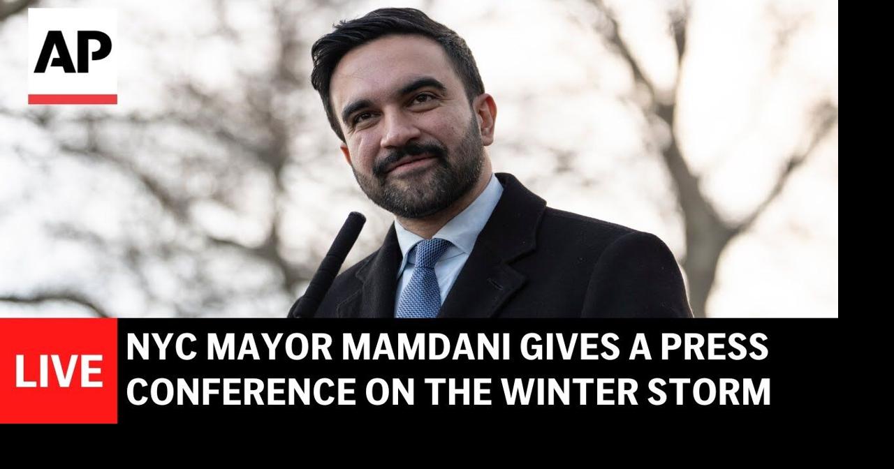 LIVE NYC Mayor Mamdani gives a press conference on the winter storm