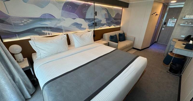 A cabin on Norwegian Cruise Line's Norwegian Luna ship.