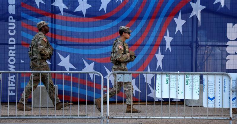 FILE PHOTO: National Guard troops deploy as part of federal 