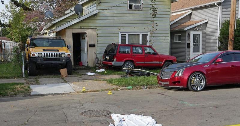 Nine people were killed in a reported shooting in and around a home in Erie, Pa., Oct. 9, 2026. Erie Bureau of Police investigators were on the scene Oct. 10.