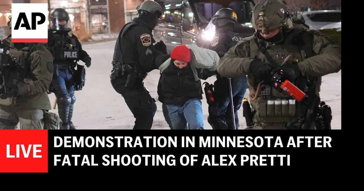 LIVE: Demonstration in Minnesota after fatal shooting of ICU nurse Alex ...