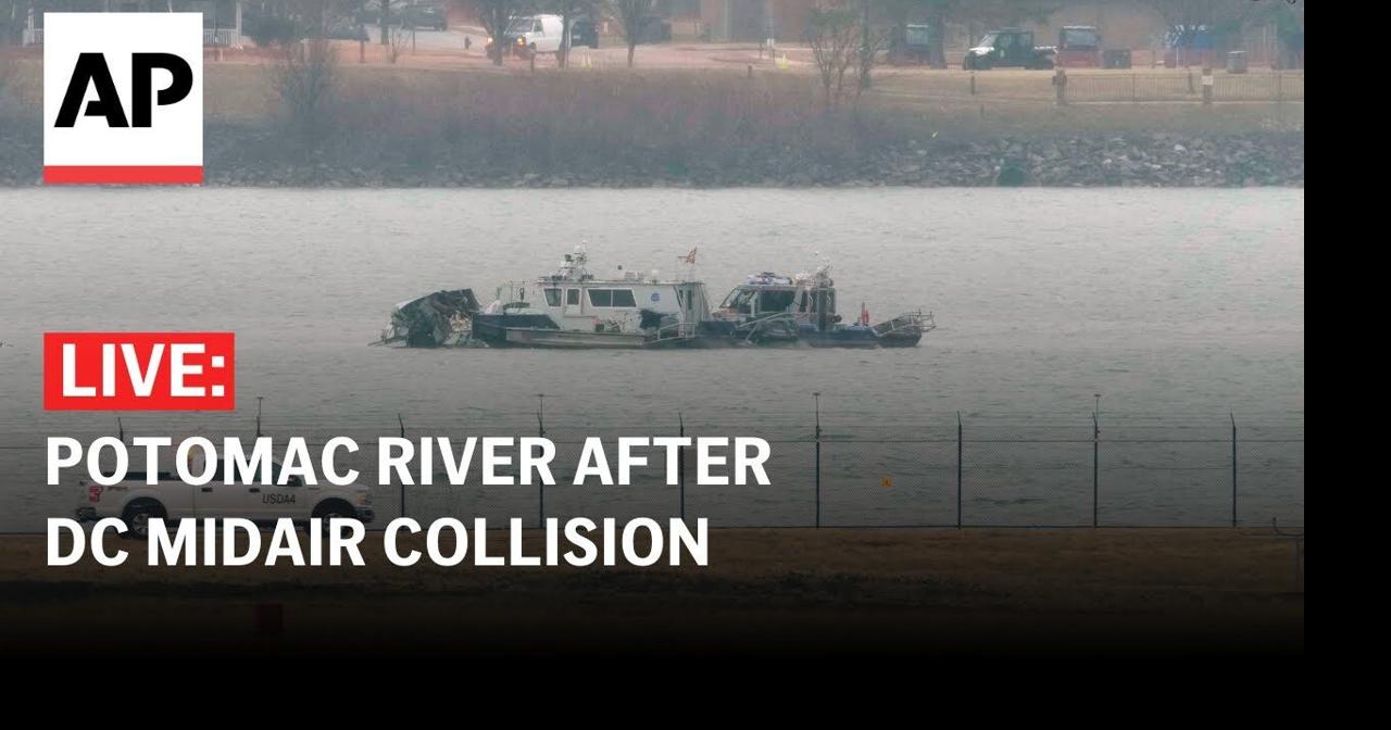 LIVE: View of the Potomac River after plane crash near D.C. | Ap Video ...