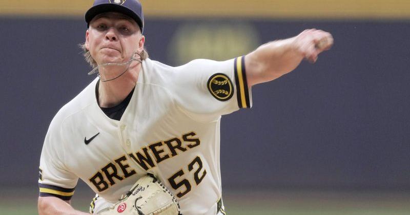 Milwaukee Brewers pitcher Kyle Harrison (52) throws during the first inning of their game against the Pittsburgh Pirates
