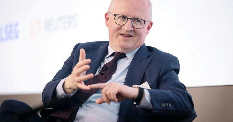 FILE PHOTO: Philip R. Lane Chief Economist, European Central Bank attends an interview in London