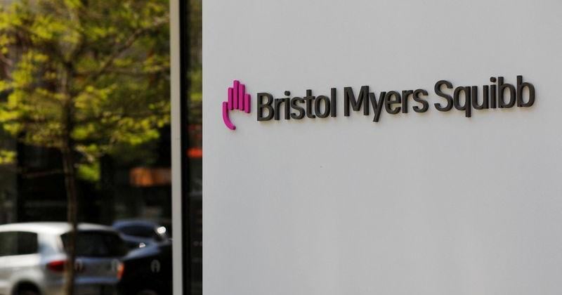 FILE PHOTO: A sign stands outside a Bristol Myers Squibb facility in Cambridge