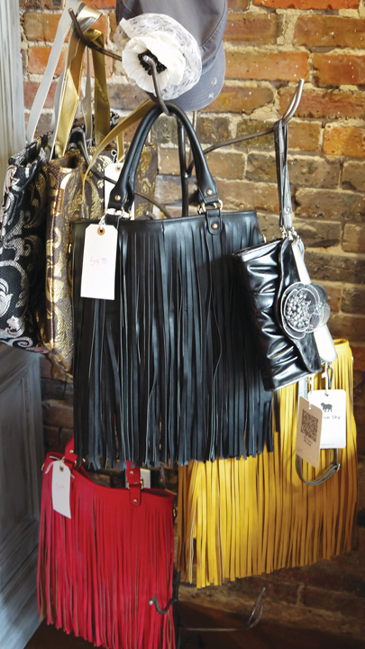 Fringe purses at The Pink Leopard Boutique Life