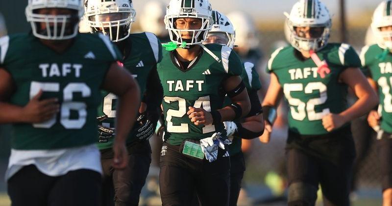 Rivals Taft and Odem met at Greyhound Stadium in Taft for the Backroad Brawl football game on Friday, Sept. 4, 2026.