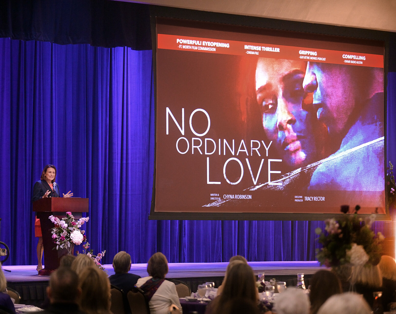 Tracy Rector Films Passion for Purple luncheon puts focus on domestic violence | Local ...