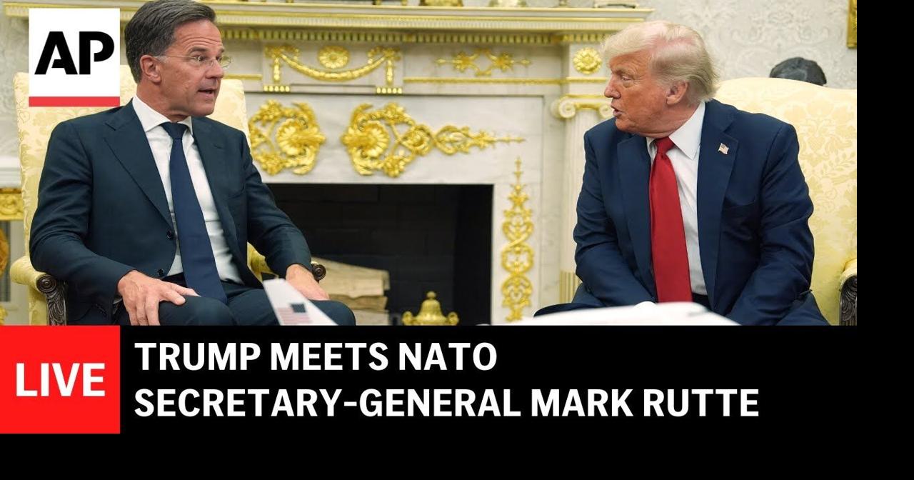LIVE: Trump meets NATO secretary-general Mark Rutte at the Oval Office ...