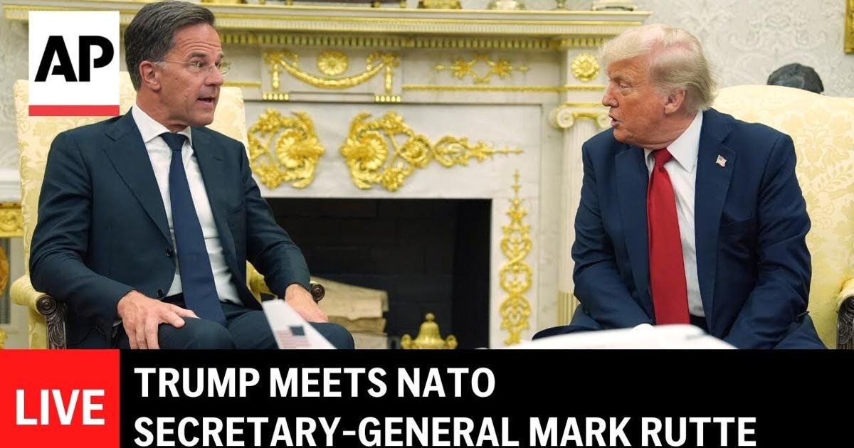 Mark Rutte Office LIVE: Trump meets NATO secretary-general Mark Rutte at the Oval Office ...