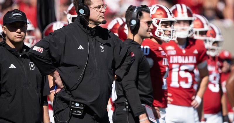 Indiana Head Coach Curt Cignetti during the Indiana versus Ohio State football game at Memorial Stadium on Saturday, Oct. 17, 2026.