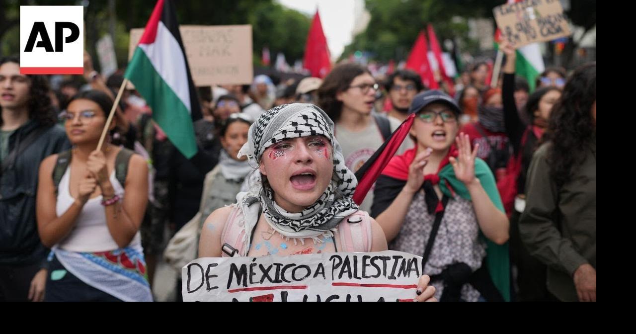 Pro-Palestinian protests across Latin America on Oct. 7 anniversary ...