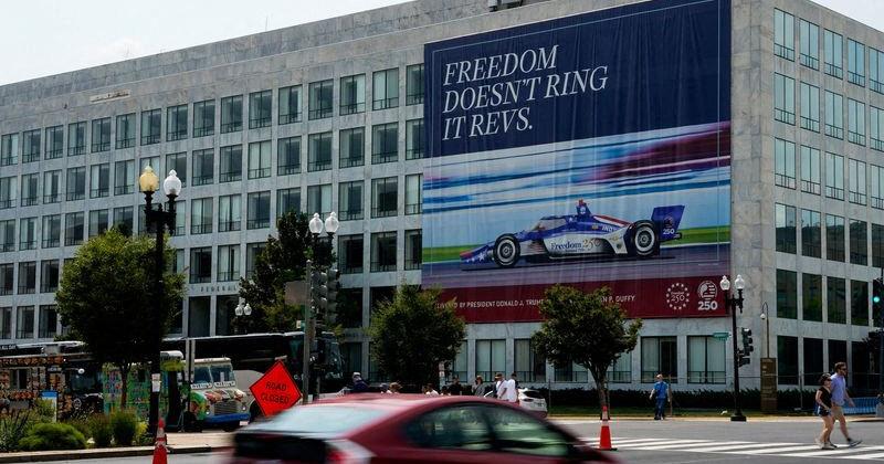 FILE PHOTO: Freedom 250 Grand Prix preparations in Washington