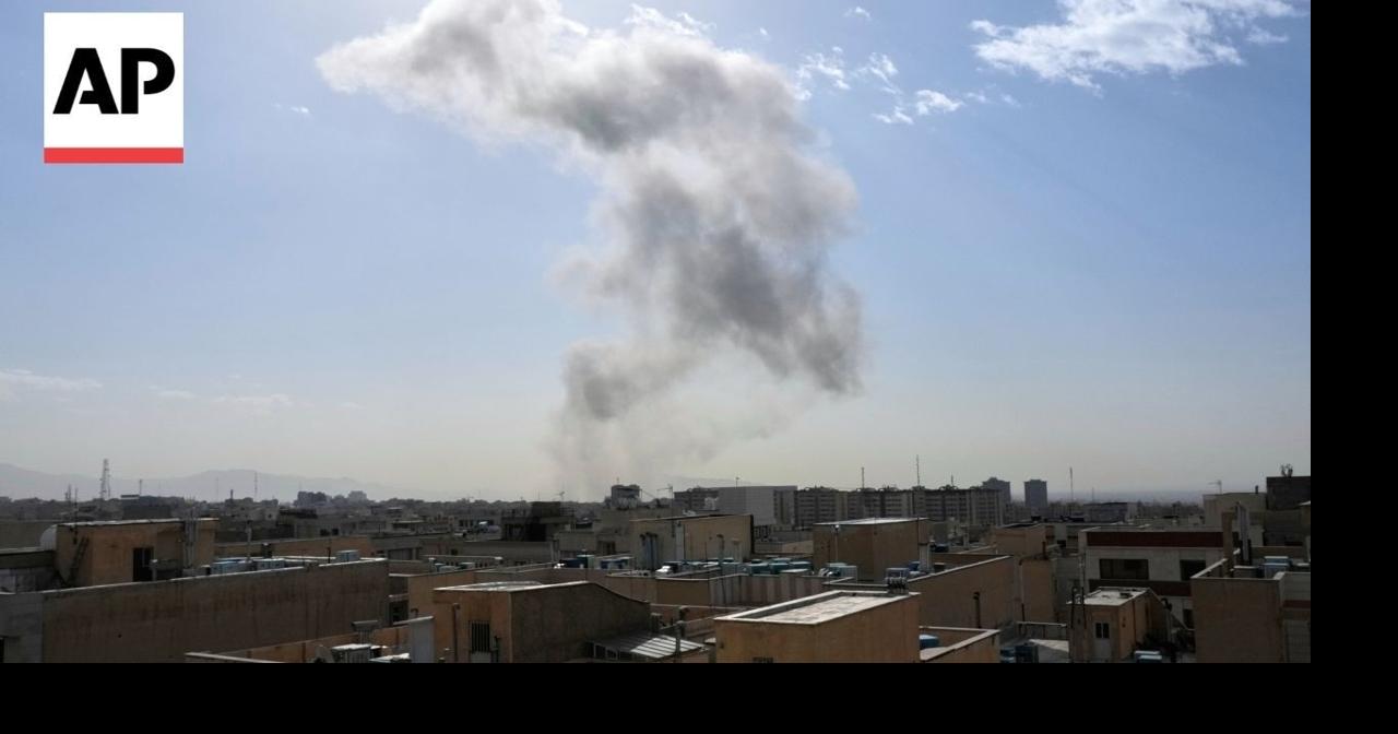 Smoke seen rising in Tehran after US and Israeli attack Iran | Ap Video ...