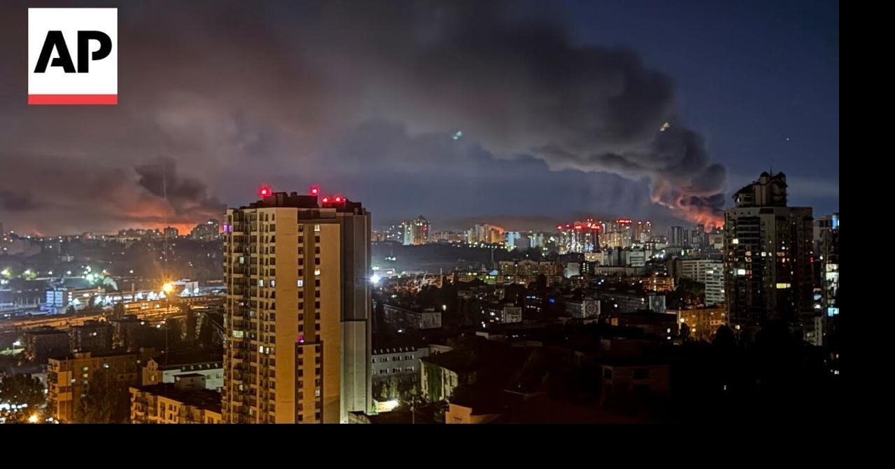 Explosions seen in Kyiv during Russia's largest aerial attack on ...