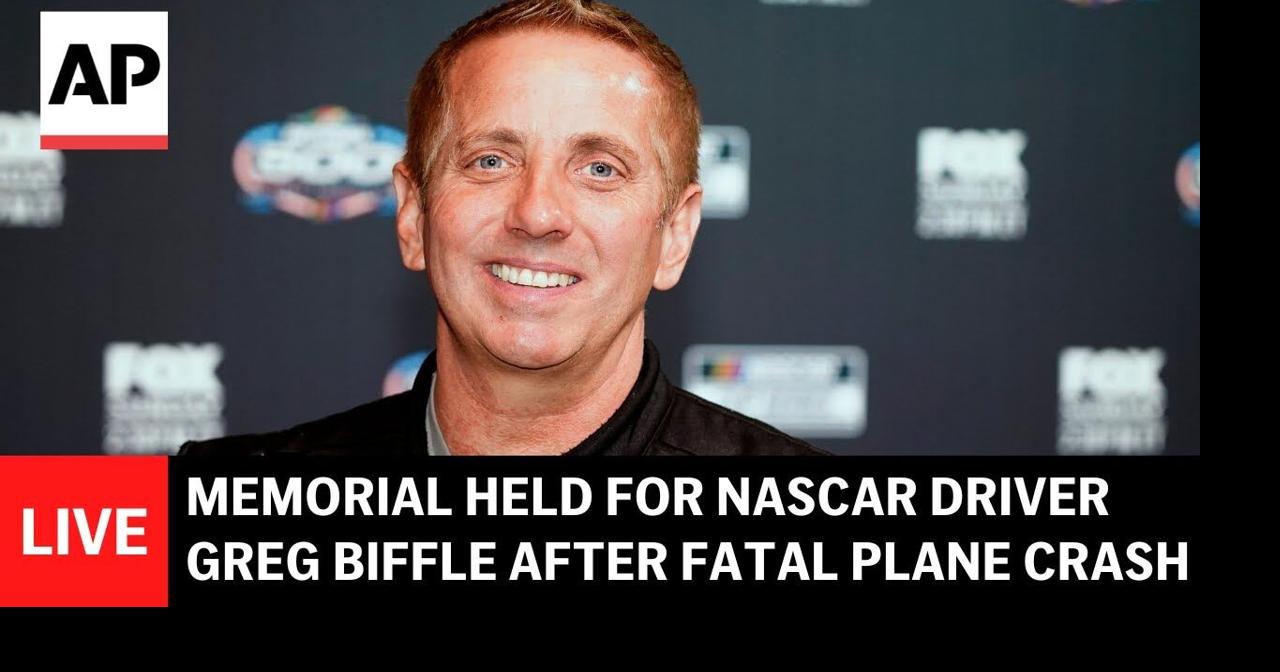 LIVE: Memorial held for NASCAR driver Greg Biffle after fatal plane crash