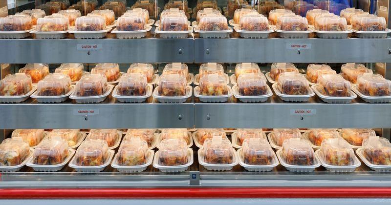 Rotisserie chicken for sale at Sam's Club located at 16150 Golden Valley Parkway...