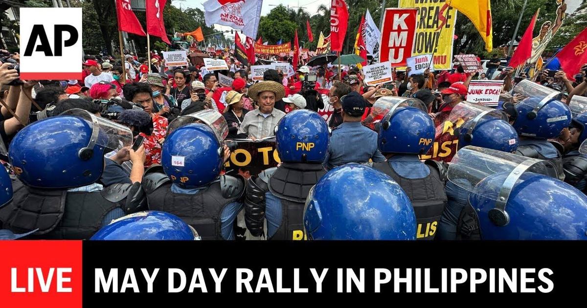 Manila Rally Background LIVE: May Day rally in Manila, Philippines | Ap Video | lufkindailynews.com