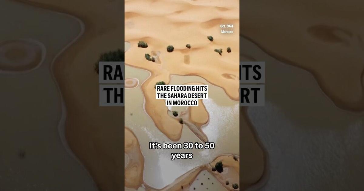 Rare flooding hits the Sahara Desert in Morocco | Ap Video ...