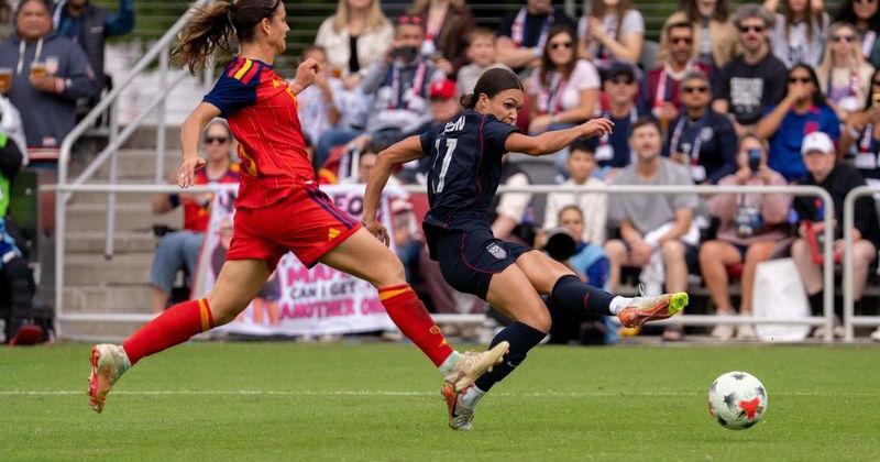 Spain expose USWNT cracks in DC friendly — photo: lufkindailynews.com